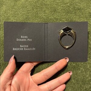 Harry Potter ring enamel pin
From Wizarding World Loot Crate box NWT